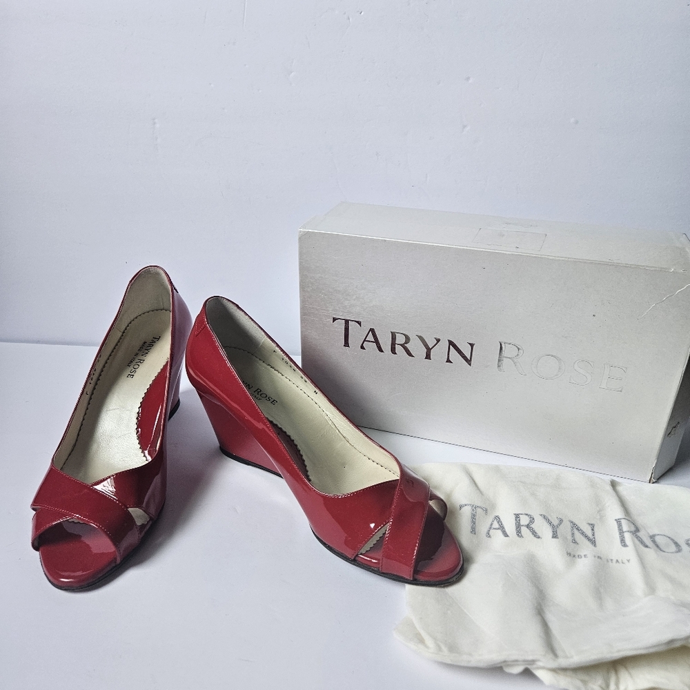Taryn Rose Patent Leather Wedges